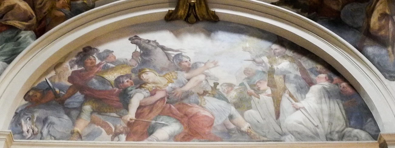 Pier Dandini - San Bernardo ferma i soldati di Guglielmo